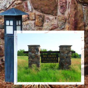 Big Creek Staat Park Eintritt in das Staatsgebiet Postkarte