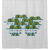 Big Croc Duschvorhang (Vorderseite)