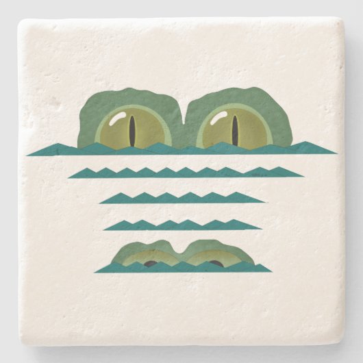 Big Croc Stone Untersetzer (Vorderseite)