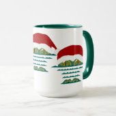 Big Croc Weihnachts-Tasse Tasse (VorderseiteRechts)