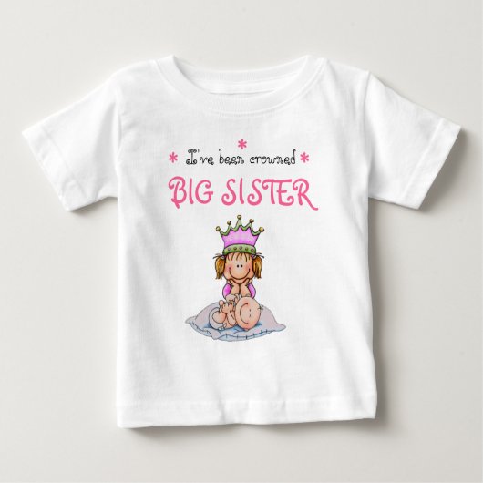 big crowned sister baby t-shirt (Vorderseite)