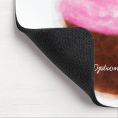 Big Cupcake & Cherry Wasserfarbe Personalisiert Mousepad (Ecke)