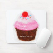 Big Cupcake & Cherry Wasserfarbe Personalisiert Mousepad (Mit Mouse)