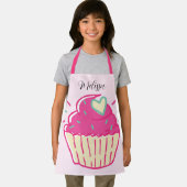 Big Cupcake Kids Pink Schürze (Insitu)