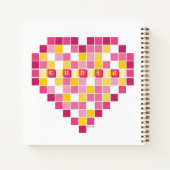 Big Cupid Pixel Herz Notizblock (Rückseite)
