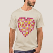 Big Cupid Pixel Herz T-Shirt (Vorderseite)