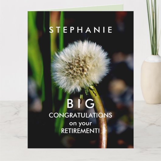 BIG Custom Retirement Herzlichen Glückwunsch mache Karte (Vorderseite)