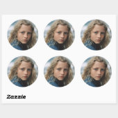 BIG CUSTOM ROUND PHOTO STICKERS (Blatt)
