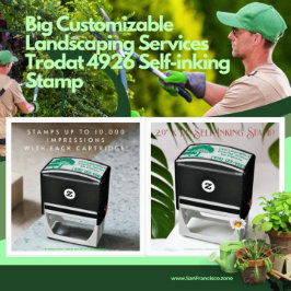 Big Customizable Landscaping Services Trodat 4926 Permastempel