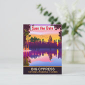 Big Cypress, Florida, Travel Postcard Save The Date (Stehend Vorderseite)