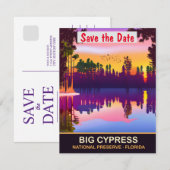 Big Cypress, Florida, Travel Postcard Save The Date (Vorne/Hinten)