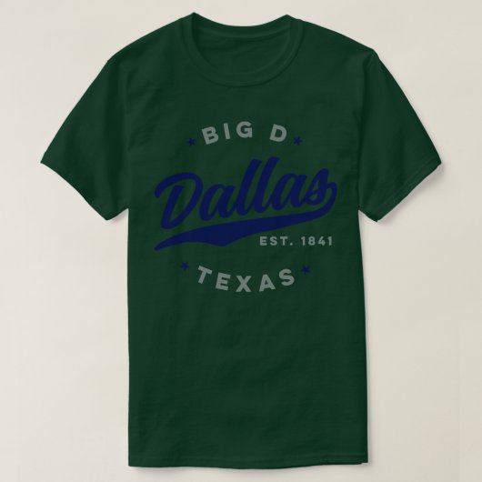 Big D Dallas Texas T-Shirt (Design vorne)