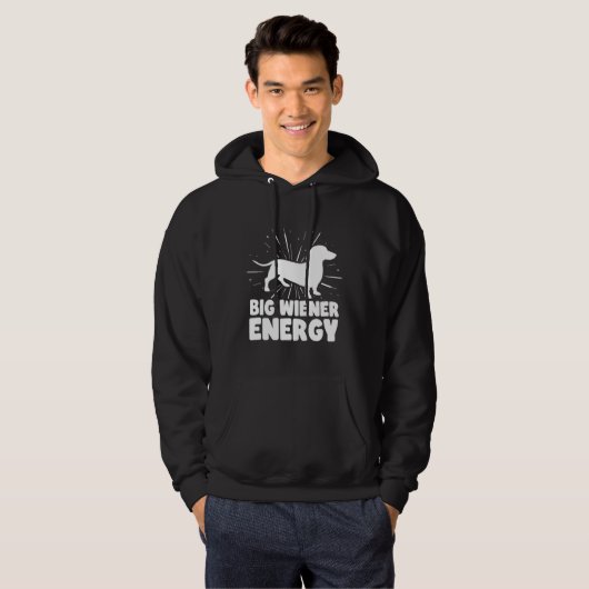 Big Dackel Energy Funny Dackel Hoodie (Vorne ganz)