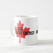 Big Daddy Energy Kanadisches Ahornblatt Kaffeetasse (Vorderseite Links)