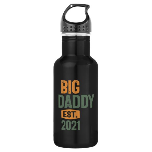 Big Daddy Est 2021 | Father Grandpa-Geschenk Edelstahlflasche (Vorderseite)