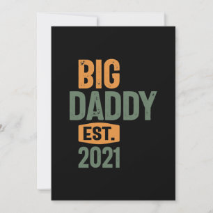 Big Daddy Est 2021   Father Grandpa-Geschenk Einladung