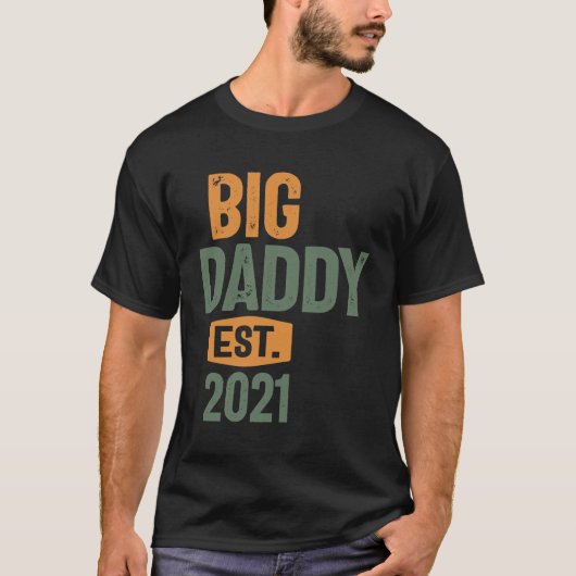 Big Daddy Est 2021 | Father Grandpa-Geschenk T-Shirt (Vorderseite)