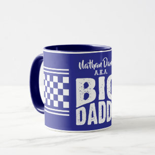 Big Daddy mit Ihrem Namen in weißem Text NAVYBLAU Tasse