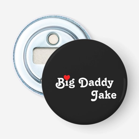 Big Daddy mit Red Heart Bottle Opener Flaschenöffner (Vorderseite)