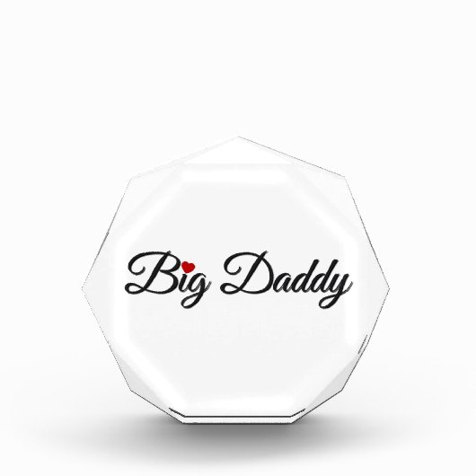 Big Daddy mit Red Heart Fotoblock (Vorderseite)