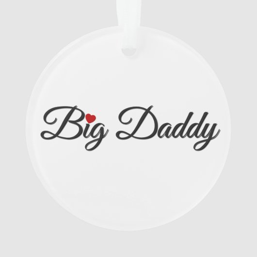 Big Daddy mit Red Heart Ornament (Rückseite)