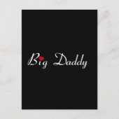Big Daddy mit Red Heart Postkarte (Vorderseite)