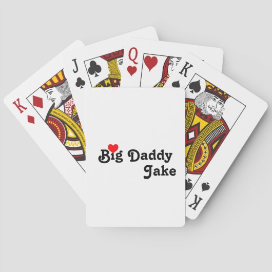 Big Daddy mit Red Heart Spielkarten (Rückseite)