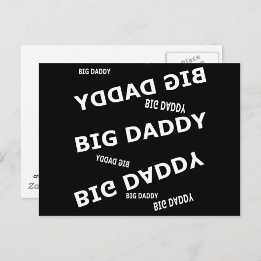 Big Daddy Postkarte (Vorne/Hinten)