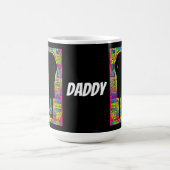 Big Daddy und Baby lehren Silhouette Kaffeetasse (Mittel)