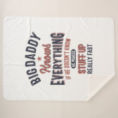 Big Daddy weiß alles | Vater Opa Sherpadecke (Vorderseite (Horizontal))