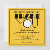 Big Dankeschön Black Danke Team Einladung (Vorderseite)