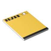 Big Dankeschön, schwarz Notepad Notizblock (angewinkelt)