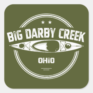 Big Darby Creek Ohio Kajaktouren Quadratischer Aufkleber