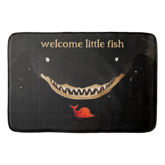 Big Dark Shark Badematte (Vorderseite)