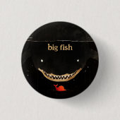 Big Dark Shark Button (Vorderseite)