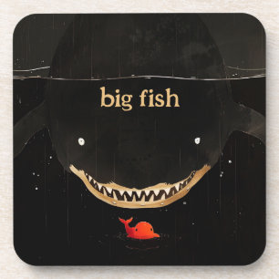 Big Dark Shark Getränkeuntersetzer