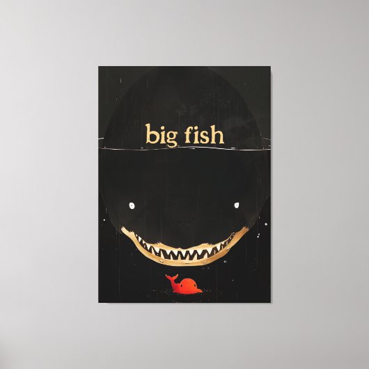 Big Dark Shark Leinwanddruck (Vorderseite)