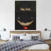 Big Dark Shark Leinwanddruck (Insitu (Schlafzimmer))