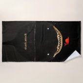 Big Dark Shark Strandtuch (Vorderseite)