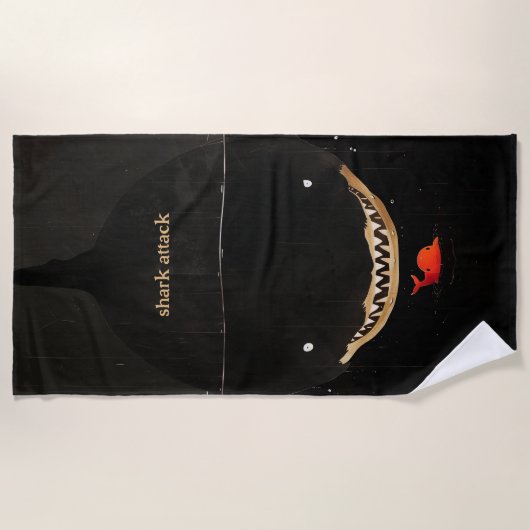 Big Dark Shark Strandtuch (Vorderseite)