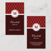 Big Data Analyst Elegantes, braunes Spitzenmuster Visitenkarte (Vorne/Hinten)