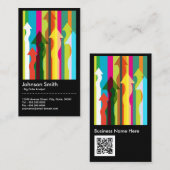 Big Data Analyst - Farbiger und QR-Code Visitenkarte (Vorne/Hinten)