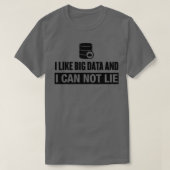 Big Data Lilie Funny Data T-Shirt (Design vorne)