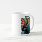 Big Data tief. 2 anpassbare Textzeilen Kaffeetasse (VorderseiteRechts)