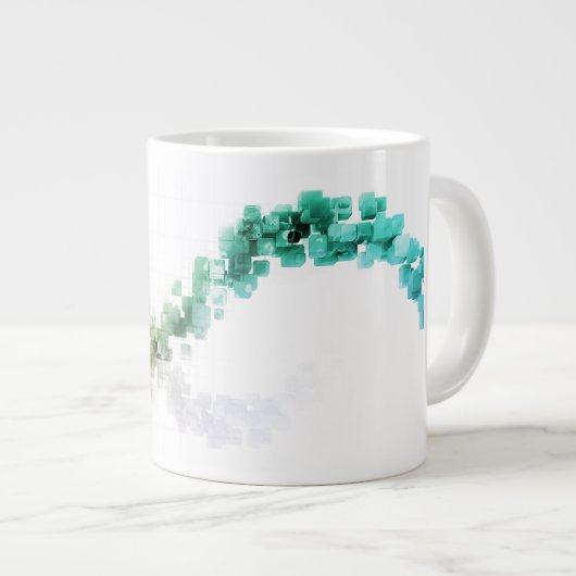 Big Data Visualization Analytics Jumbo-Tasse (Vorderseite Rechts)