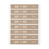 Big Day Save the Date Wraparound Address Label (Bogen)