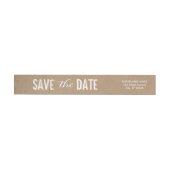 Big Day Save the Date Wraparound Address Label (Person)