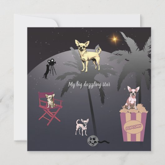 Big Dazzling Star Grußkarte (Vorderseite)