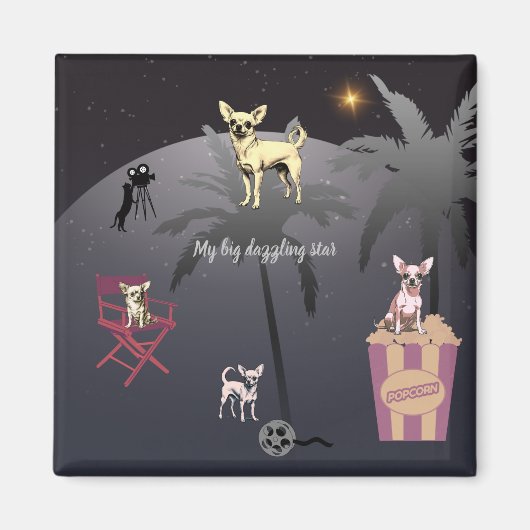 Big Dazzling Star Magnet (Vorne)