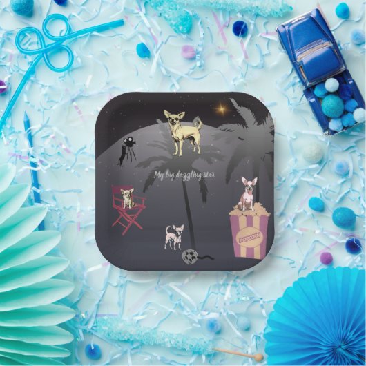 Big Dazzling Star Pappteller (Party)